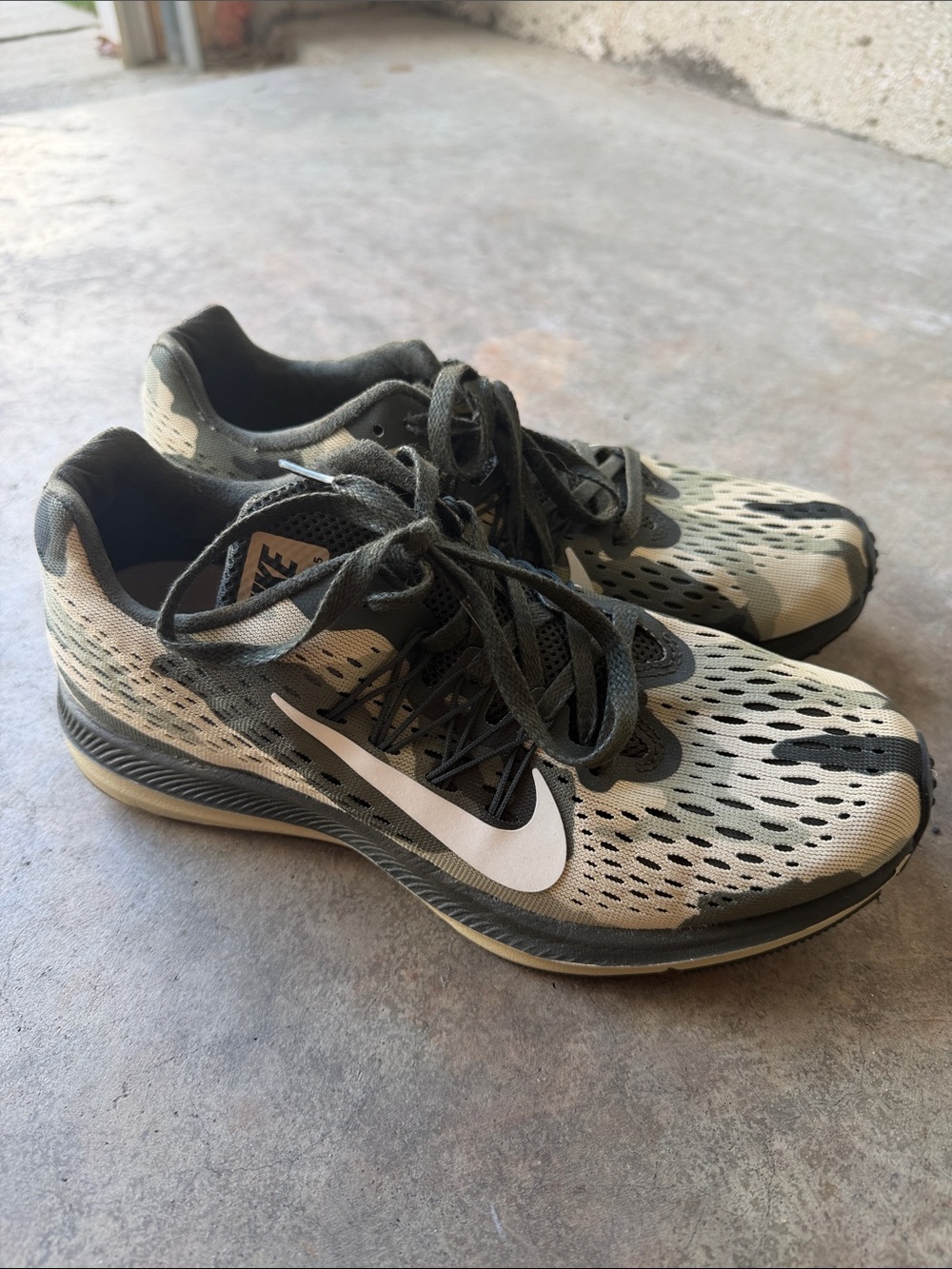 Nike Women’s Sneakers - Olive and White